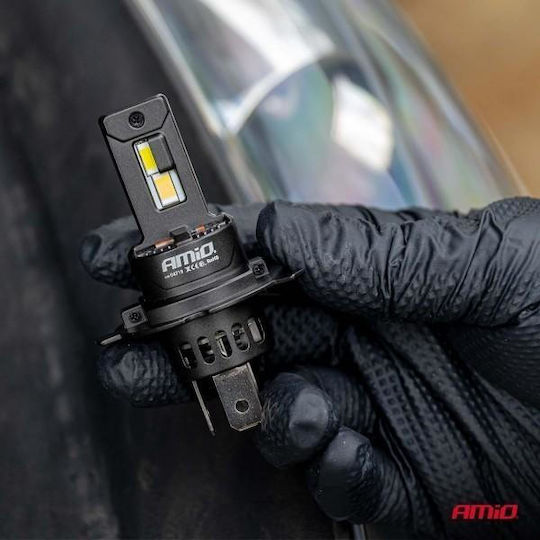 AMiO Car and Motorcycle Lamps F25 Pro Black Edition H19 / H4 Canbus LED 6000K Cold White 12-24V 70W 2pcs