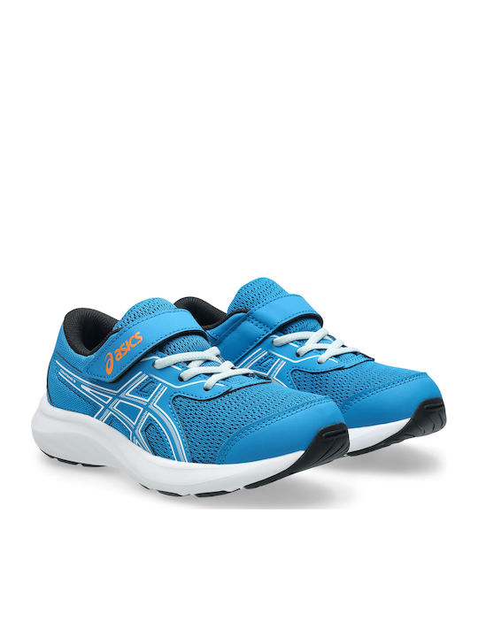 Gel-contend 9 Ps Kids Sports Shoes Running with Hoop & Loop Closure Turquoise