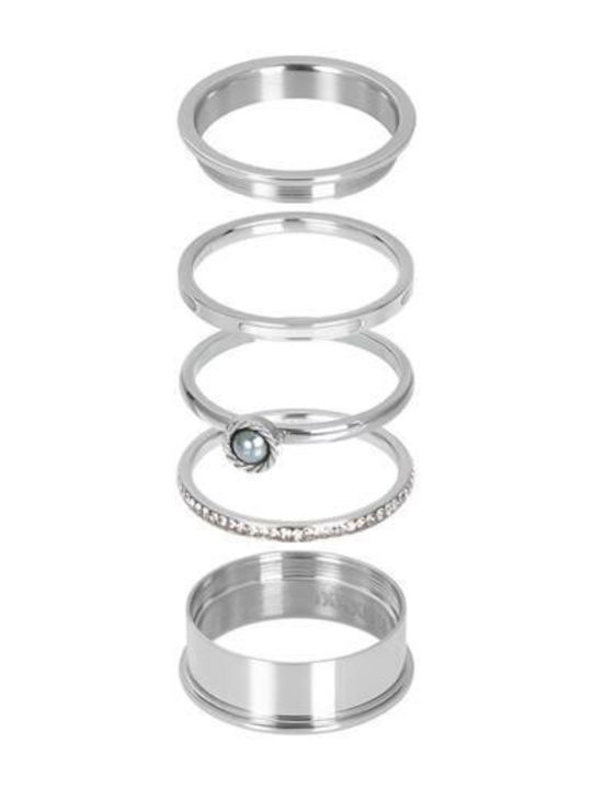 iXXXi Damentlicher Ring mit Zirkon aus Silber