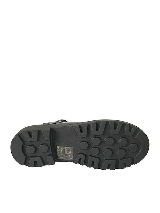 Kids Pumps & Ballerinas With Hoop & Loop Closure Patent Leather Black