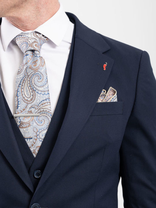 Men's Suit with Slim Fit Navy Blue