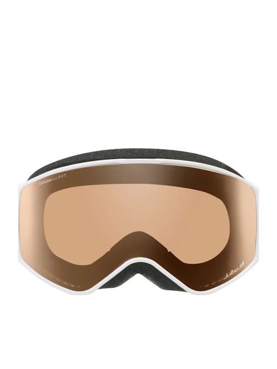 Julbo Μάσκα Σκι & Snowboard Παιδική Λευκή με Φακό σε Ροζ Χρώμα Julbo Μάσκα Σκι & Snowboard Παιδική Λευκή με Φακό σε Ροζ Χρώμα