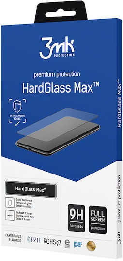 3MK Hardglass Max Full Face Tempered Glass Μαύρο (Galaxy M34)