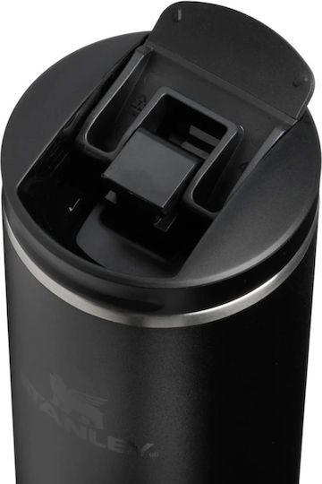 Stanley Transit Fliptop Ποτήρι Θερμός Ανοξείδωτο BPA Free 470ml Black 2.0