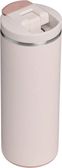 Stanley Transit Fliptop Thermosflasche Rostfreier Stahl BPA-frei 350ml Rose Quartz