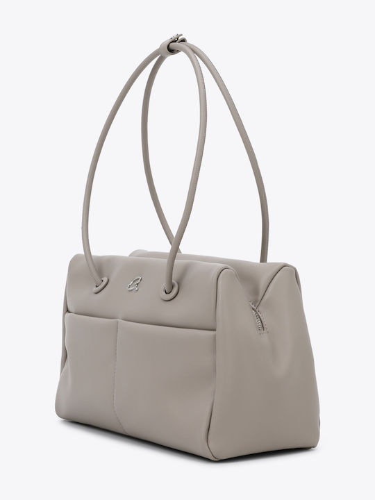 Damen Schultertasche Taupe