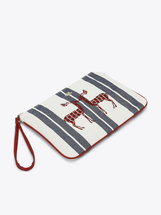 Stoff Damen Handtasche Blau