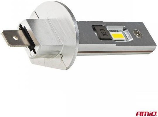 AMiO Λάμπες Αυτοκινήτου & Μοτοσυκλέτας H1 Canbus LED 6000K Ψυχρό Λευκό 12V 20W 2τμχ