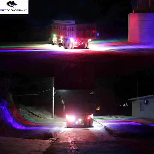 Spywolf First-Class Led Strobe Volume Light Red-Blue 12led 12/24v 6000lm 2 Pieces Tc-331