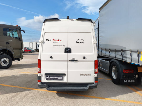 Autoheckspoiler Dach V.2 Doppeltes Tür Volkswagen Crafter Mk2 Hochdach H2 Mann TGE Hochdach H2