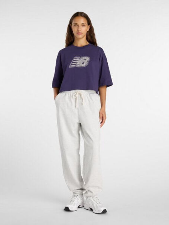 Women's Crop T-shirt Purple