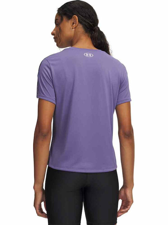 Under Armour Damen Sport Kurzärmeliges Top Schnell Trocknend Lila