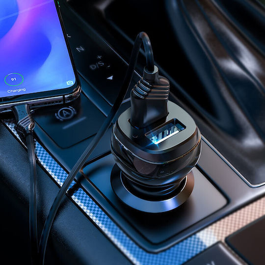 Hoco Z40 Superior Handy-Autoladegerät 2.4A mit 2xUSB-A und Lightning Kabel Weiß