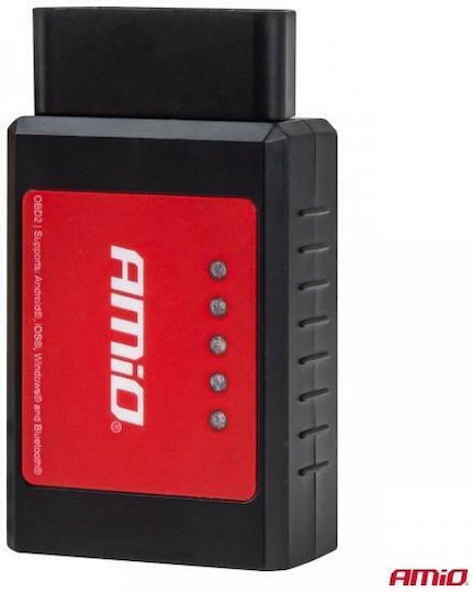 Amio Car Diagnostic Obd 2 Type Elm327 Bluetooth Xl Operating Voltage 12v Wireless Connection Passenger Cars 1 Pc 04733/am Amio 04733/am