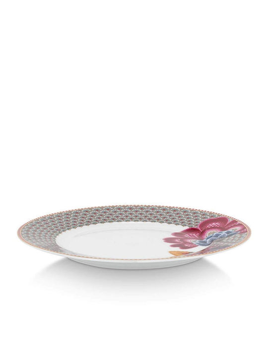 PiP Studio Blooming Tales Multicolour Porcelain Dessert Plate with Diameter 21cm