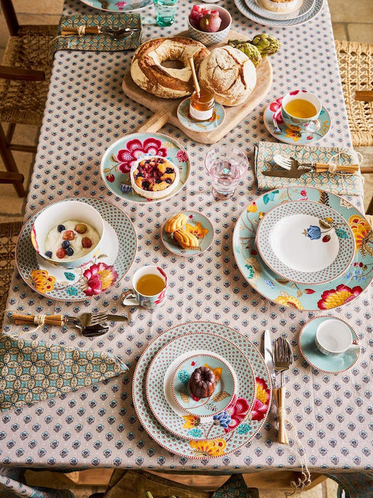 PiP Studio Blooming Tales Shallow Porcelain Multicolour Plate 26.5cm