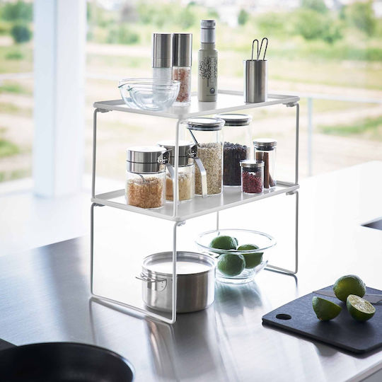 Yamazaki Tabletop Inox Base 40.9x24x19cm White