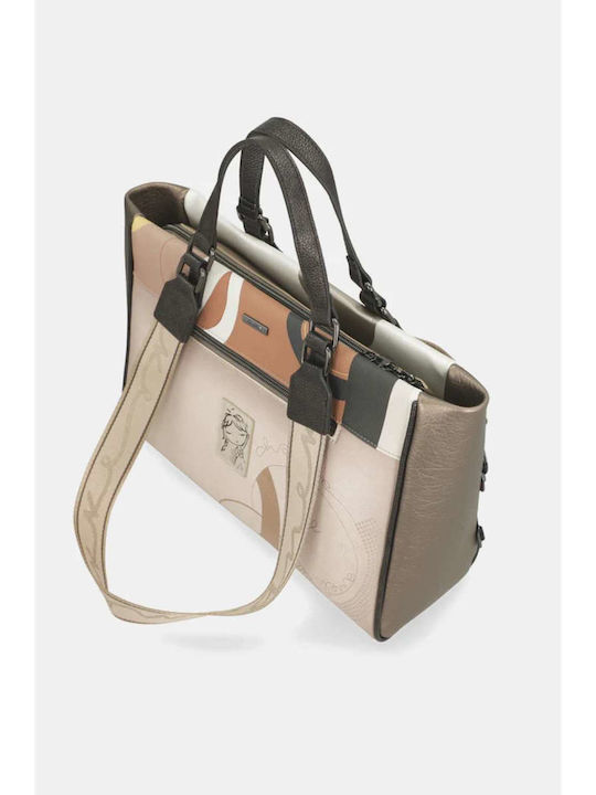 Damen Tote Tasche Beigetönen