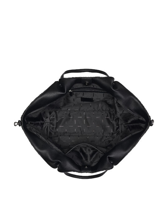 Paula Rattan Damenhandtasche Tote Handtasche Schwarze