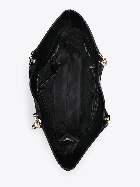 Design Damen Schultertasche Schwarze