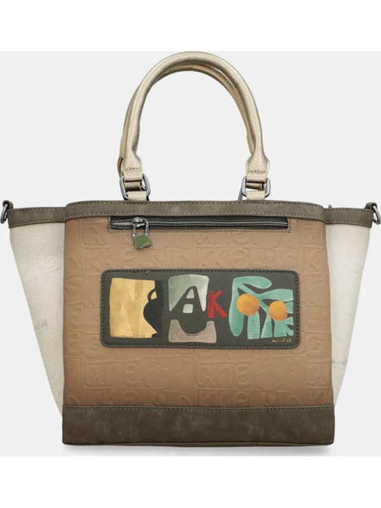 Damen Schulter Mehrfarbige Tasche