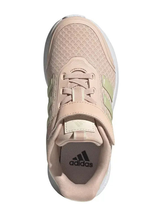 Kids Sports Shoes Running with Hoop & Loop Closure Pink
