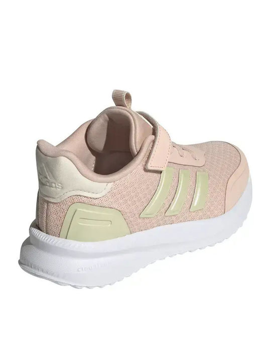 Kids Sports Shoes Running with Hoop & Loop Closure Pink