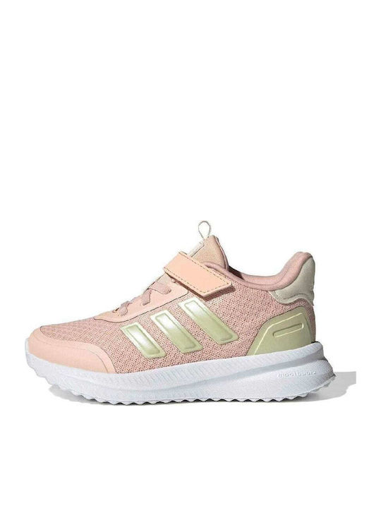 Kids Sports Shoes Running with Hoop & Loop Closure Pink