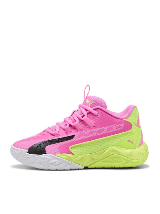 Dagger 2 Kids Sports Shoes Basketball with Laces Fuchsia
