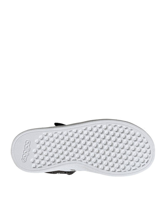 Grand Court Παιδικά Sneakers High με Σκρατς Μαύρα