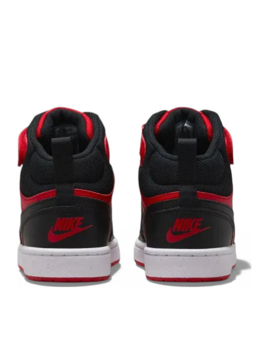 Court Borough Mid 2 Παιδικά Sneakers High με Σκρατς Κόκκινα CD7782-602
