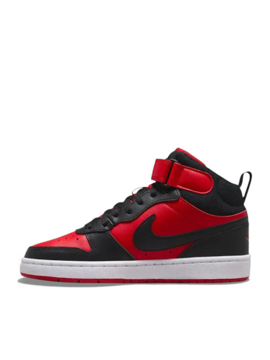 Court Borough Mid 2 Παιδικά Sneakers High με Σκρατς Κόκκινα CD7782-602