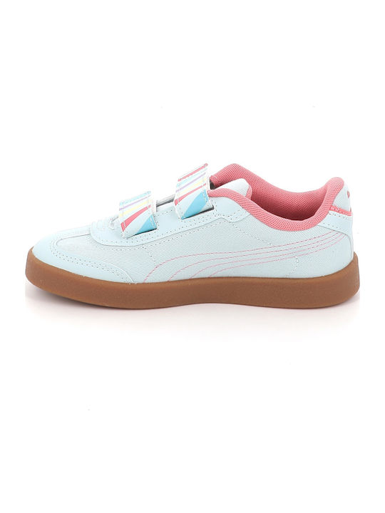 Club Ii Era Kids Sneakers Anatomic with Hoop & Loop Closure Light Blue