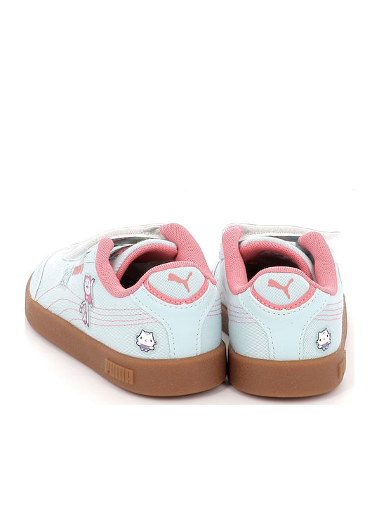 Club Ii Era Kids Sneakers Anatomic with Hoop & Loop Closure Light Blue
