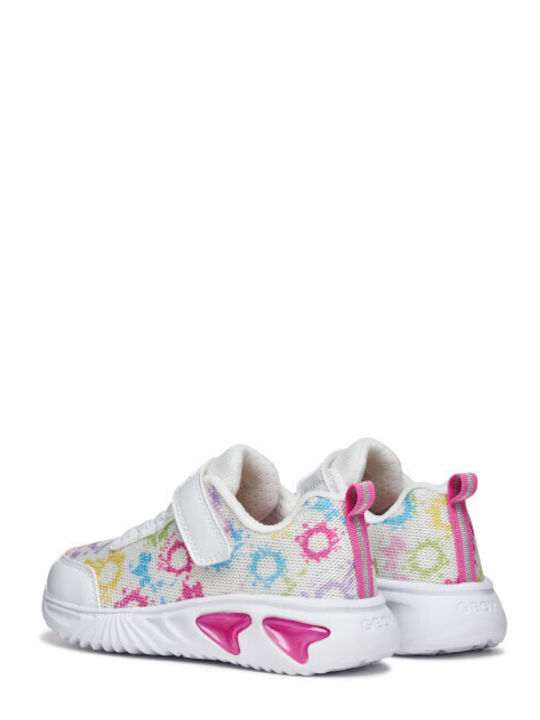 Kids Sneakers Anatomic with Scratch & Lights White