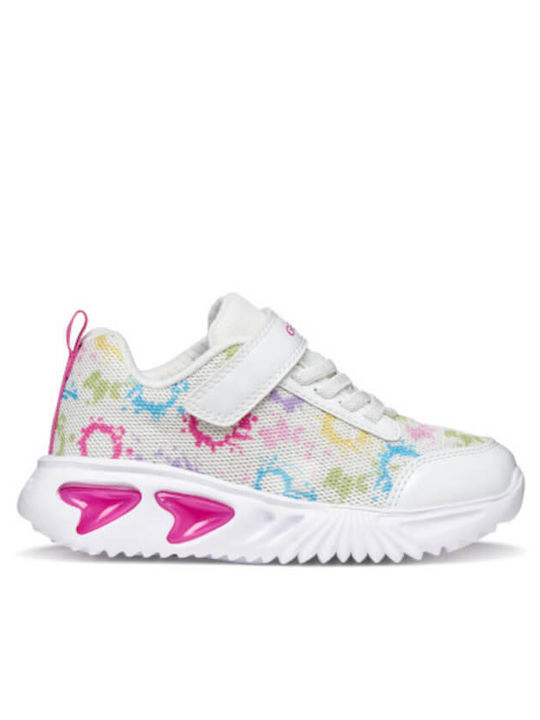 Kids Sneakers Anatomic with Scratch & Lights White