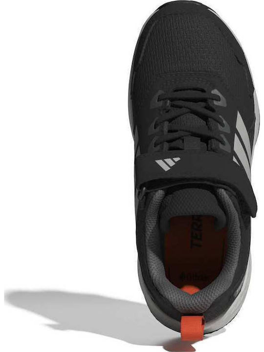 Kids Hiking Shoes Tracefinder With Hoop & Loop Closure Black