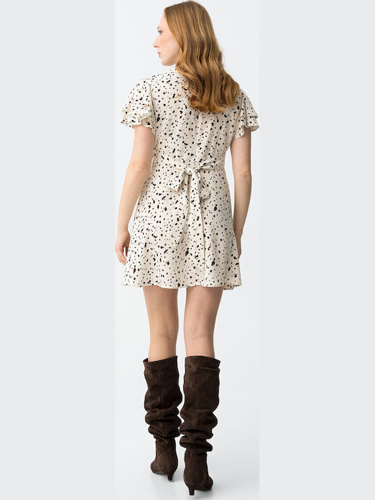 Summer Mini Dress Beige