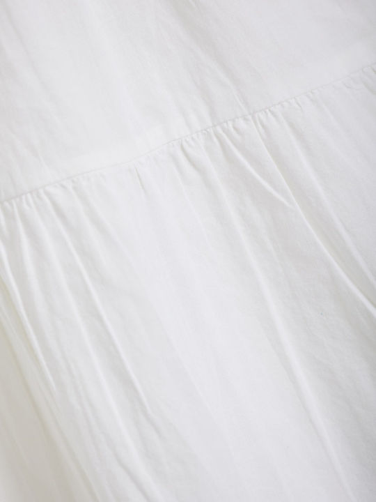 Sleeveless Women's Shirt White Monochrome
