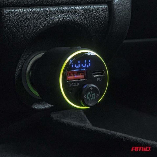 AMiO AMiO Auto FM-Transmitter mit Type-C USB Bluetooth