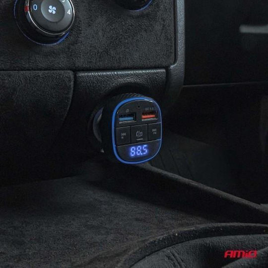 AMiO Car FM Transmitter with USB Bluetooth