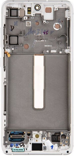 Samsung Екран със Сензорен Механизъм за Galaxy S21 FE 5G G990 (Бял)