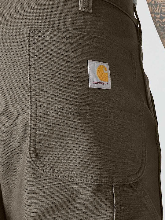 Rugged Pantaloni în Croială Relaxată Bej