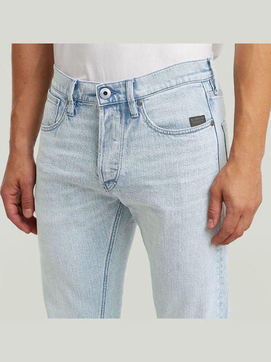 Men's Jeans Pants with Slim Tapered Fit Sun Faded Blue Galena