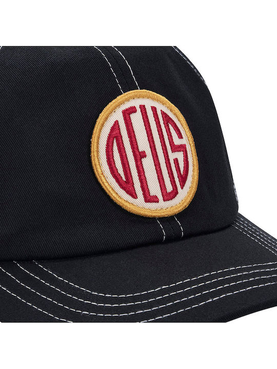 Deus Ex Machina Pill 6 Panel Trucker Cap Black