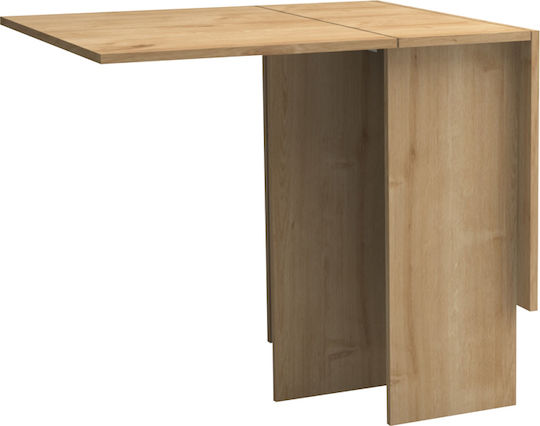 Pepe Extendable Collapsible Wooden Natural Beech Dining Room Table 28(+56)x77x75cm