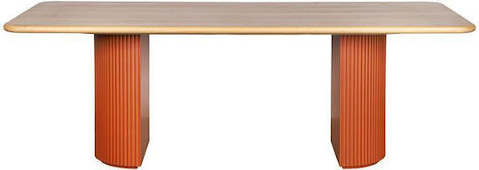 Elington Esszimmer- und Küchentisch Natürliche Orange 220x100x75cm Elington Esszimmer- und Küchentisch Natürliche Orange 220x100x75cm