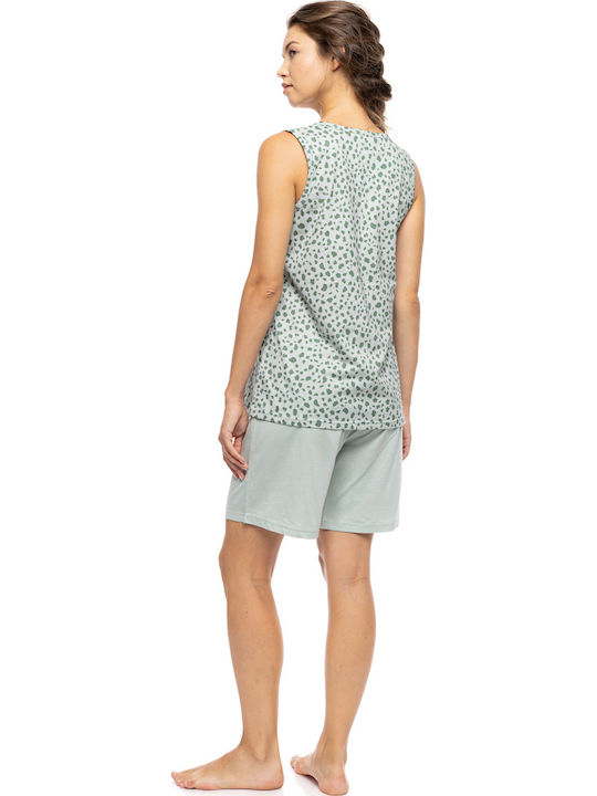 Pink Label Summer Women's Pyjama Set Jade Leo