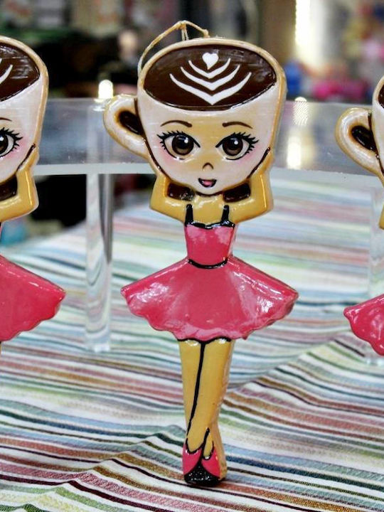 Osterkerze Ballerina Runde 23.5cm Braun
