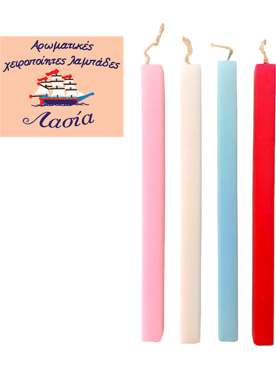 Χειροποίητη Πασχαλινή Λαμπάδα Lilo Stitch Γαλάζια